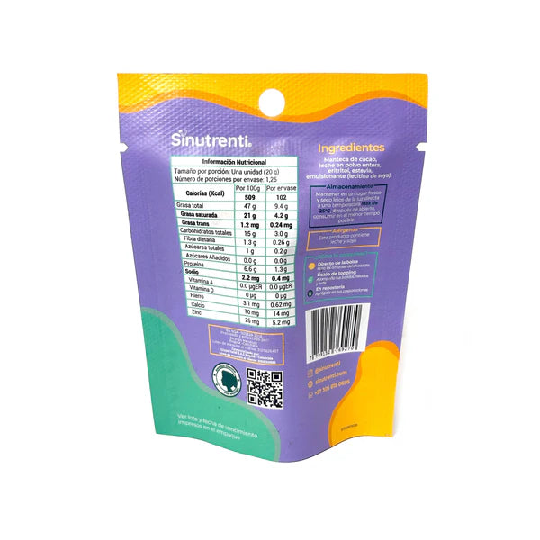 Chocolate Chips Blanco Vegano - Sinutrenti