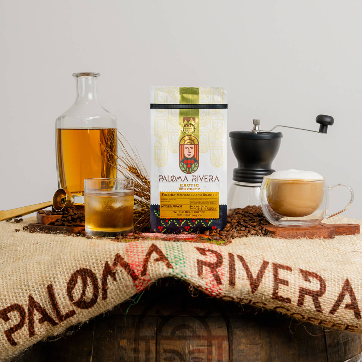 CAFÉ WHISKY EXÓTICO · 100% Arábica - Paloma Rivera