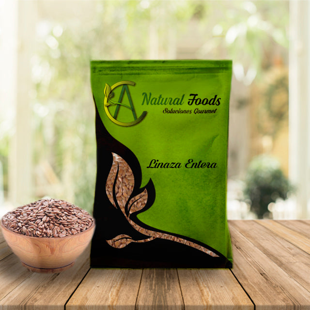 Linaza Entera · Fibra Natural y Nutrición · Natural Foods