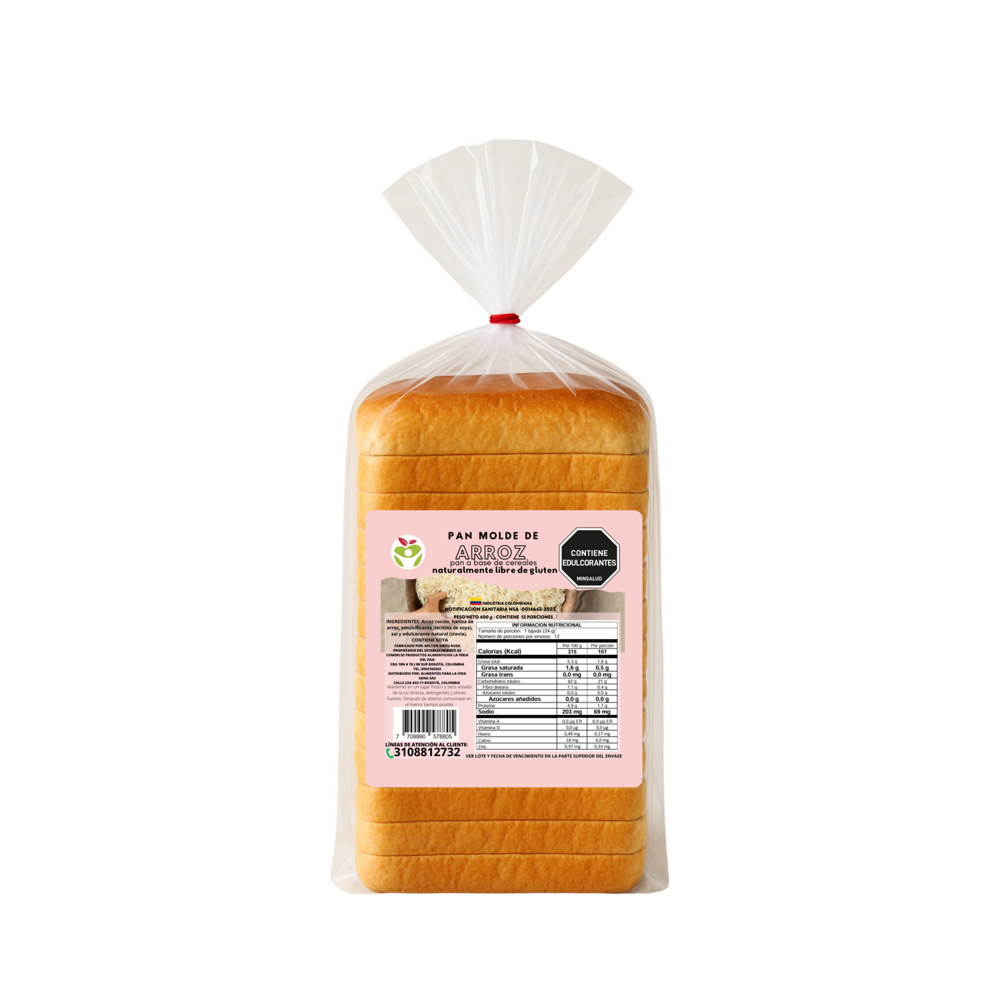 Pan Tajado de Arroz 400G · Sin Gluten - AlimVida