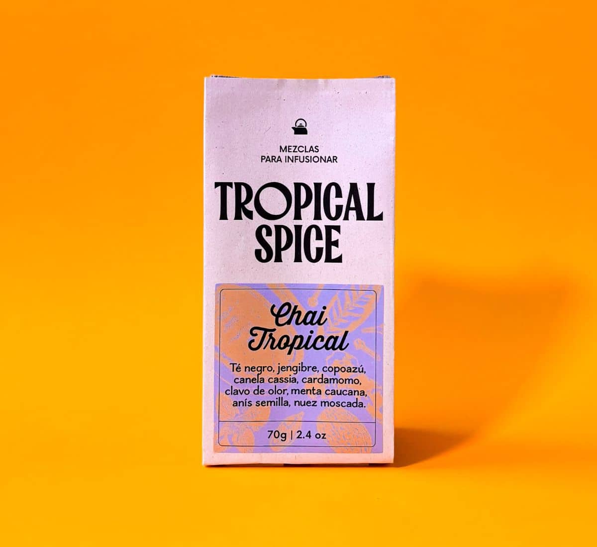 Té Negro Chai Tropical Especiado 70g | Mezcla de Té Natural - Tropical Spice