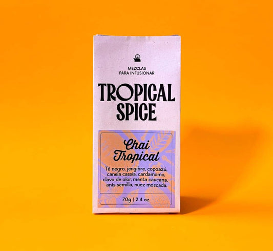 Té Negro Chai Tropical Especiado 70g | Mezcla de Té Natural - Tropical Spice