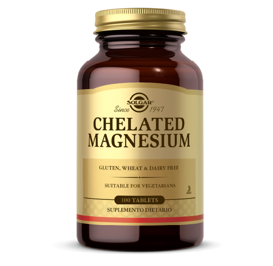 Chelated Magnesium 100 Tabletas - SOLGAR