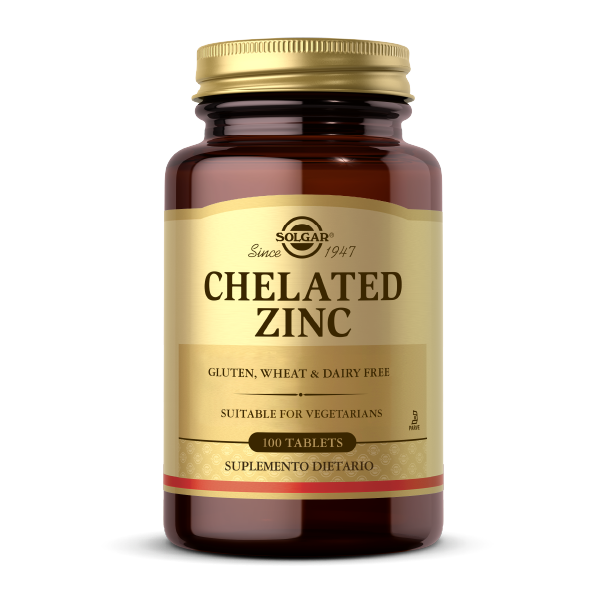 Chelated Zinc – 100 Tabletas - SOLGAR