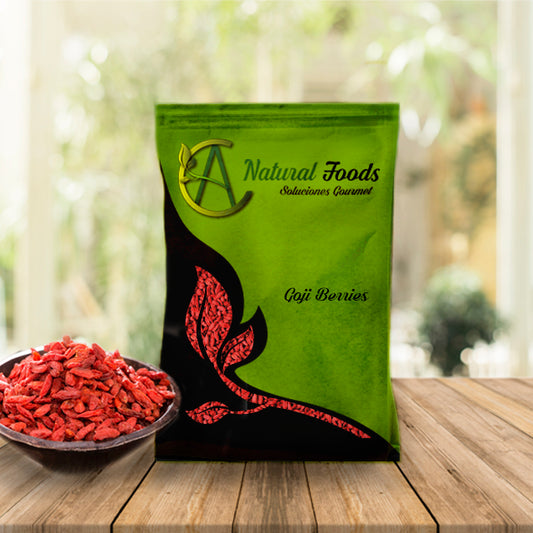 Goji Berries 250g · Antioxidante Natural · Natural Foods