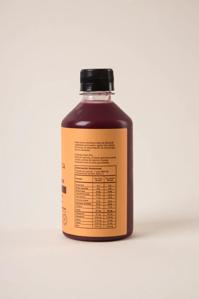 Raíces 375ml · Jugo Natural con Remolacha · Selva Fresca