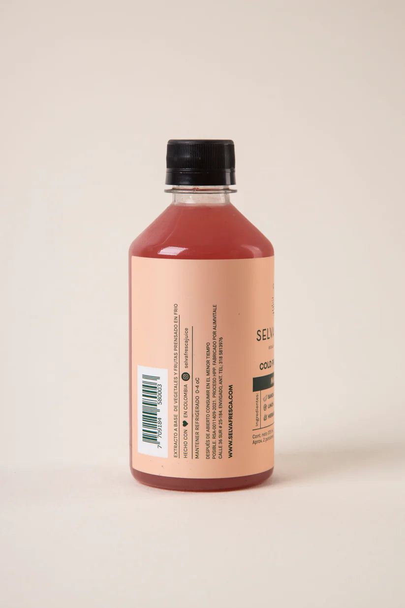 Mar Rosa 375ml · Jugo Natural de Sandía y Limón · Selva Fresca