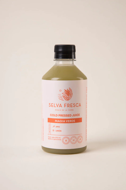 Magia Verde 375ml · Jugo Natural de Apio y Limón · Selva Fresca