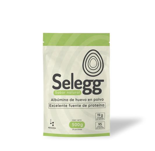 Selegg Natural Egg White Protein Powder | 19g Protein per Serving | 500g