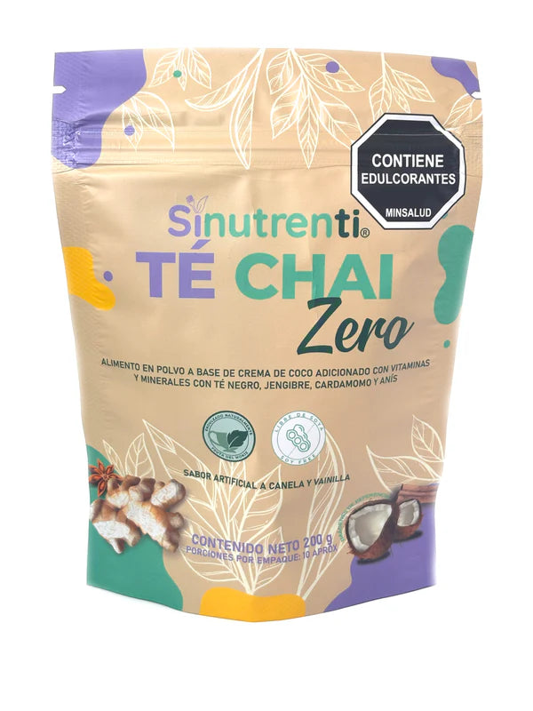 Té Chai Zero Sin Azúcar - Sinutrenti