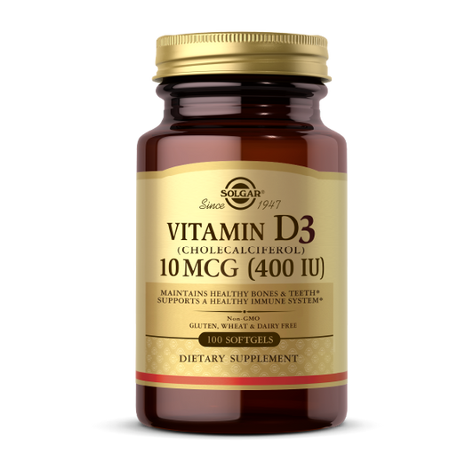 Vitamin D3 10 MCG (400IU) - SOLGAR
