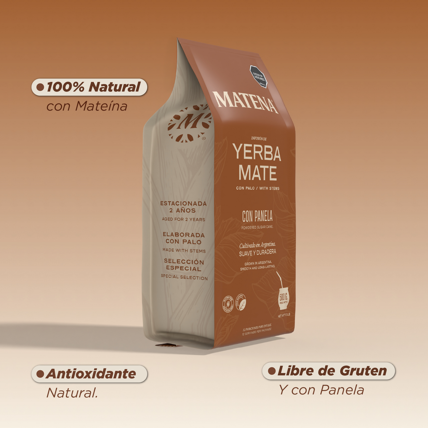 Yerba Mate con Panela x 500gr - MATENA