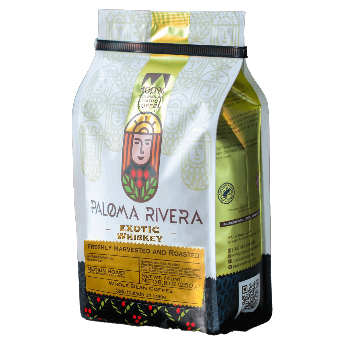CAFÉ WHISKY EXÓTICO · 100% Arábica - Paloma Rivera