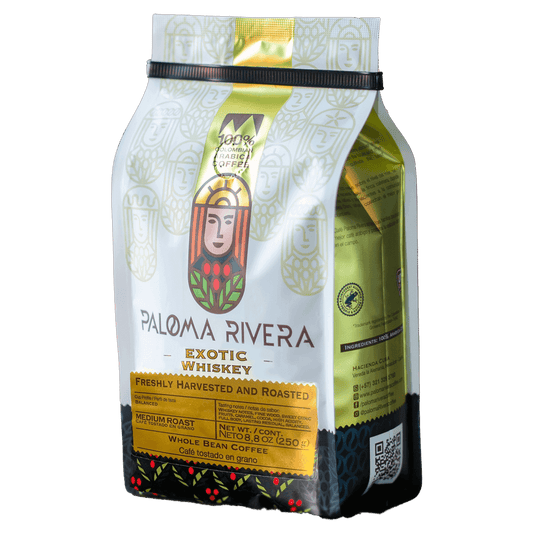 CAFÉ WHISKY EXÓTICO · 100% Arábica - Paloma Rivera