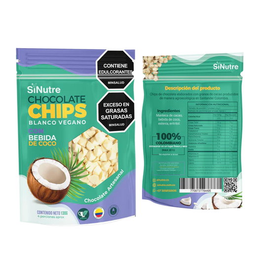 Chocolate Chips Blanco Vegano - Sinutrenti
